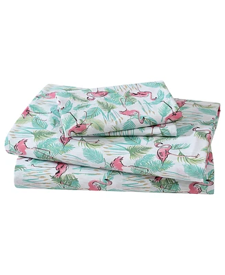 Beatrice Home Fashions Coastal Printed 4-Pc. Sheet Set, Full