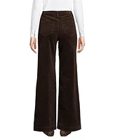 Lands' End Women's Tall High Rise Wide Leg Corduroy Pants