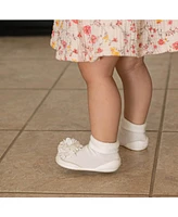 Komuello Baby Girl First Walk Sock Shoes Corsage