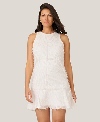 J Mendel Women's Fringe and Beaded Mini Dress
