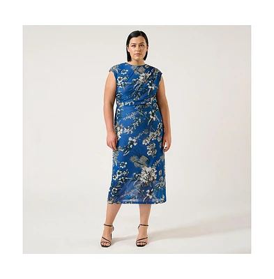 Estelle Elysium Mesh Midi Dress