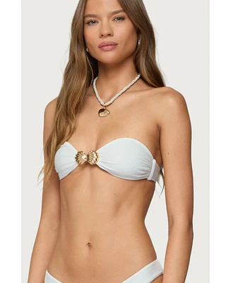 Edikted Women's Shellee Bandeau Bikini Top