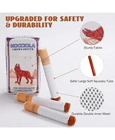 Nocciola 3 Pack Squeaky Camel Chewgarette Dog Toys with a Box, Interactive Plush Toys for Small Medium Dogs Pitbull Frenchie