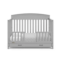 Graco Benton 5-in-1 Convertible Crib with Drawer (Pebble Gray)