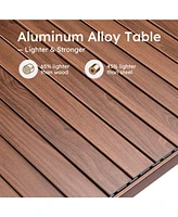 Sugift Aluminum Outdoor Camping Table Folding Picnic Table with Carry Bag