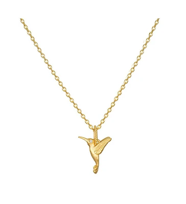 Satya Jewelry Loving Devotion Hummingbird Necklace