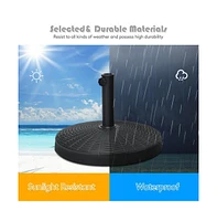 49 Lbs Patio Resin Umbrella Base Stand for Outdoor