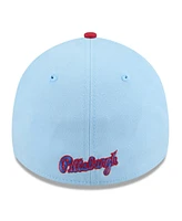 New Era Men's Light Blue/Red Pittsburgh Pirates 2025 Fourth of July 39THIRTY Flex Hat