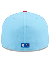 New Era Men's Light Blue/Red Arizona Diamondbacks 2025 Fourth of July 59FIFTY Fitted Hat