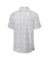 Tommy Bahama Men's Gray San Diego Padres Nova Wave Riptide Rally Camp Button-Up Short Sleeve Shirt