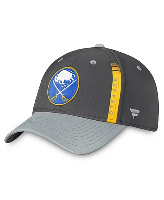 Fanatics Men's Charcoal Buffalo Sabres Authentic Pro Training Camp Flex Hat