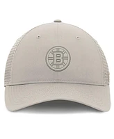 Fanatics Women's Tan Boston Bruins Authentic Pro Road Trucker Adjustable Hat