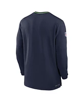 Nike Men's College Navy Seattle Seahawks Coach Half-Zip Sweatshirt
