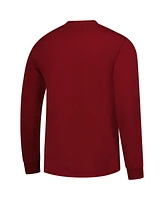 Fanatics Unlabeled Men's Maroon Boston College Eagles Logo Long Sleeve T-Shirt
