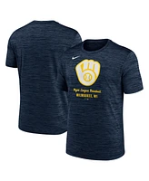 Nike Men's Navy Milwaukee Brewers Velocity Performance T-Shirt