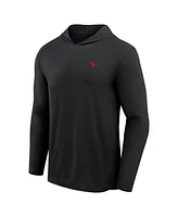 Fanatics Men's Black San Francisco 49ers Front Office Power Mono Long Sleeve Hoodie T-Shirt
