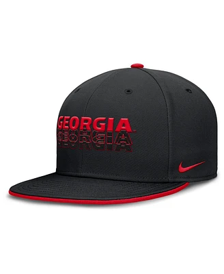 Nike Men's Black Georgia Bulldogs True Primetime Performance Fitted Hat