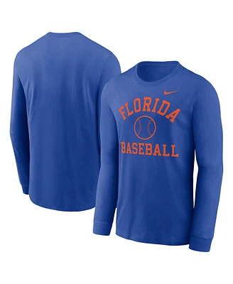 Nike Men's Royal Florida Gators Essential Baseball Arch Long Sleeve T-Shirt