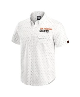 Darius Rucker Collection by Fanatics Men's Cream San Francisco Giants Printed Button-Down Shirt