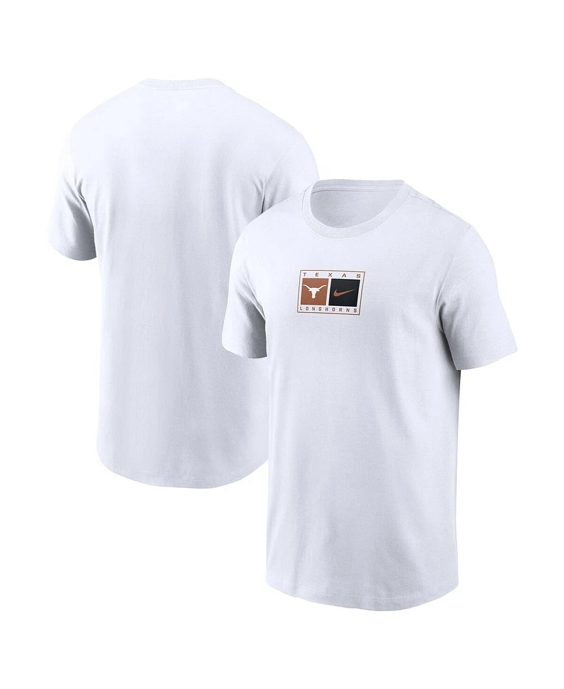 Nike Men's White Texas Longhorns Campus Logo Swoosh T-Shirt