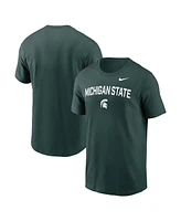 Nike Men's Green Michigan State Spartans Primetime Arch Stack T-Shirt