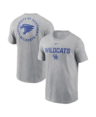 Nike Men's Heather Gray Kentucky Wildcats Campus 2-Hit T-Shirt