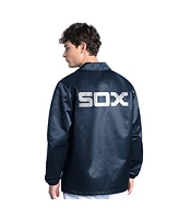 Starter Men's Navy Chicago White Sox Cooperstown Collection Point Man Full-Snap Coaches Jacket