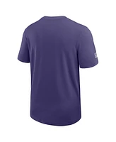 Nike Men's Purple Baltimore Ravens Sideline Uv Performance Coach T-Shirt