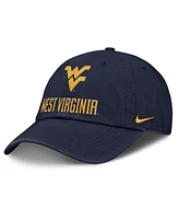 Nike Men's Navy West Virginia Mountaineers 2025 Sideline Club Adjustable Hat