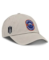 Fanatics Women's Natural Edmonton Oilers 2025 Western Conference Champions Adjustable Hat