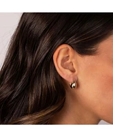 By Adina Eden Solid Teardrop Huggie Earring 14K