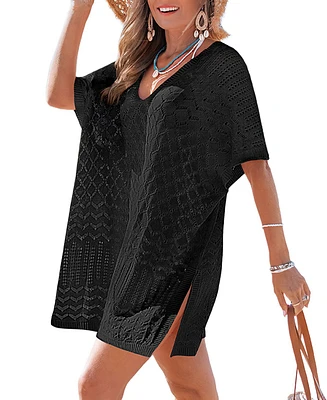 Cupshe Women's Laguna Escape Beige Cover-Up Mini Beach Dress