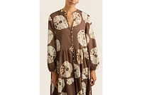 Hope And May Women's Palma Tiered Cotton Maxi Dress