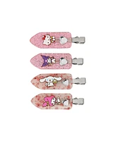 Hello Kitty & Friends 4-Piece No-Crimp Hair Clips Set