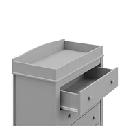 Graco Noah 3 Drawer Chest with Changing Topper (Pebble Gray)