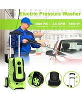 Sugift 4000 Psi 2.6 Gpm Cold Water Electric Pressure Washer with 5 Quick-Connect Nozzles