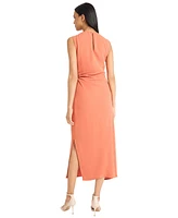 Donna Morgan Women's Sleeveless Sheath Midi Dress