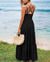 Cupshe Women's Romantic Stroll Maxi Beach Dress