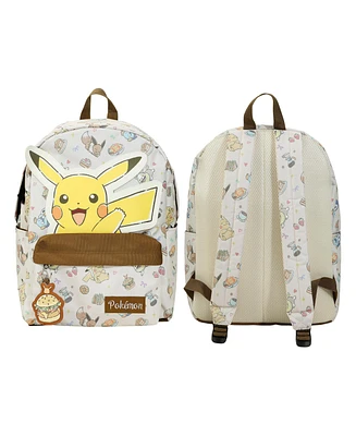 Pokemon Pikachu All-Over Print Characters 17” Adult Backpack