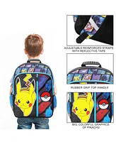 Pokemon Pikachu and Pokeball 16” Kid s Backpack For School And Travel