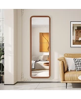 Vlsrka Wooden full-length mirror, floor standing or wall-mounted.