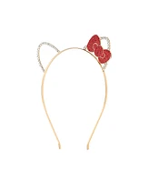 Hello Kitty Ears & Bow Cosplay Glitzy Metal Headband