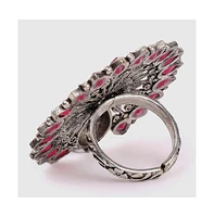 Sohi Peacock Statement Ring