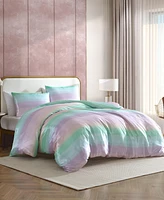 Betsey Johnson Ombre Satin Reversible -Pc. Duvet Cover Set