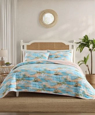 Tommy Bahama Bon Voyage Cotton Reversible Quilt Set