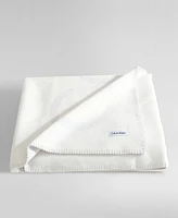 Calvin Klein Logo Reversible Throw, 50" x 70"