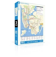 New York Puzzle Company New York Subway Map 500 Piece Puzzle