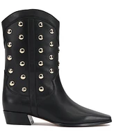 Vince Camuto Women's Prilie Studded Snip-Toe Western Boots
