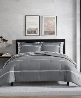 Eddie Bauer Chevron Stripes Microfiber Reversible Comforter Sets