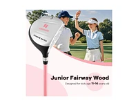 38 Inch 165CC Junior #3 Fairway Wood Golf Club with Fiberglass Shaft for Kids Ages 11-14
